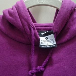 NIKE Women's Plus Size M Sportswear Gym VTG Lightweight Pullover Hoodie Purple